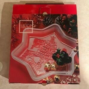 Mikasa Christmas star shaped dish.